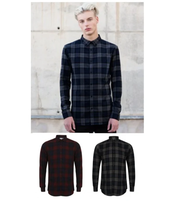 SF SF560 Brushed Check Casual Shirt